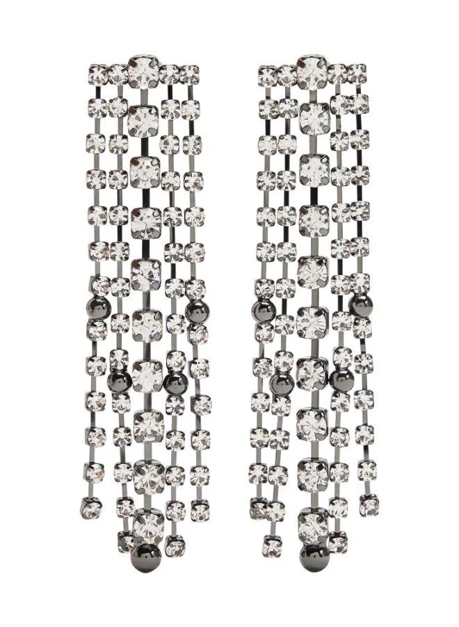 PARFOIS Long Earrings With Crystals