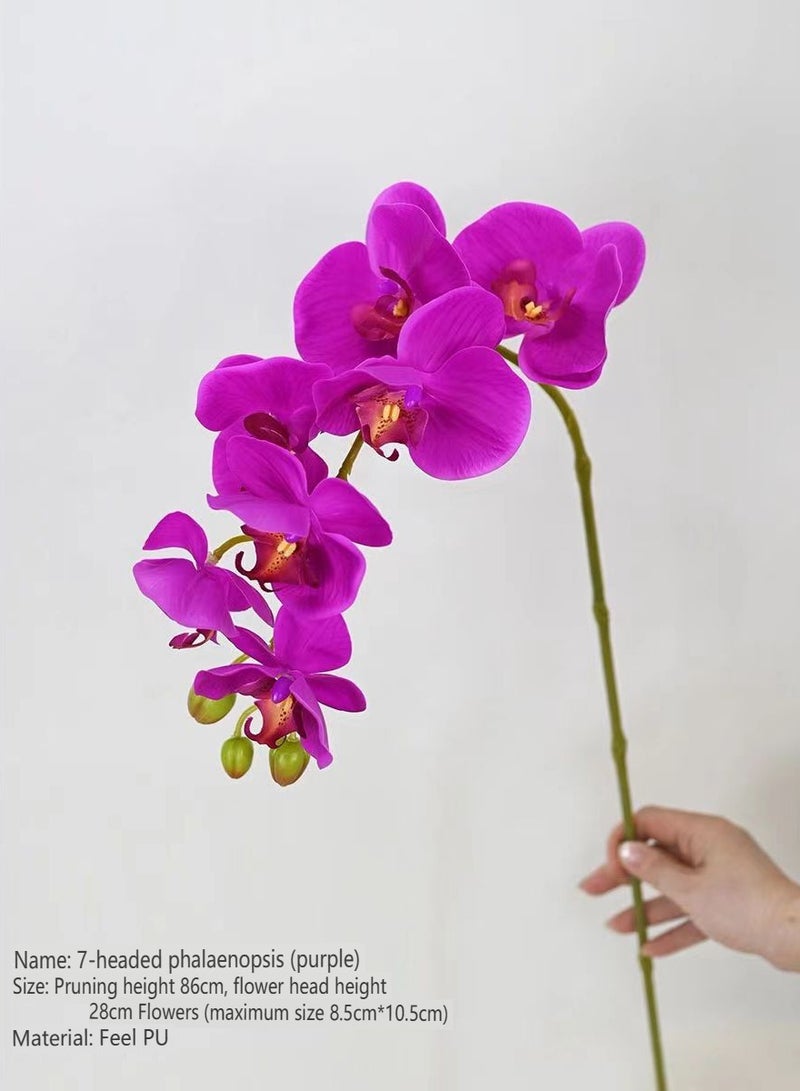general Simulated Phalaenopsis Orchid, High end Orchid, Hu Dielan, Living Room, Flower Ins, Artificial Flower Home Decoration, Placement of Dining Table foyer - Image 3