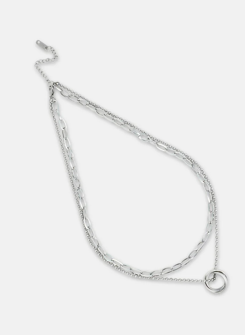 SOHI Vortex Multi-Layer Artificial Necklace Jewellery