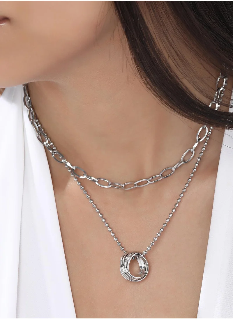 سوهي Women's The Vortex Multi-Layer Necklace