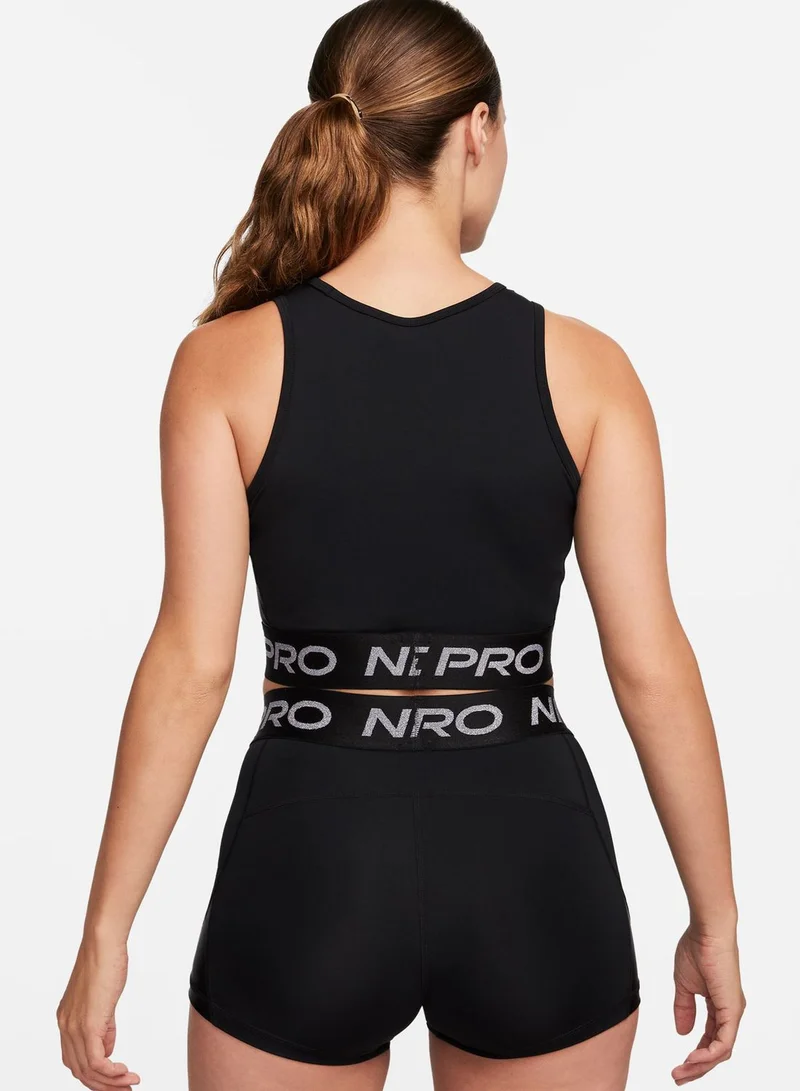 Nike Run High Shine Crop Slim Tank Top