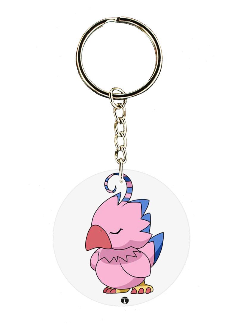 RKN Anime Digimon Double Side Printed Keychain