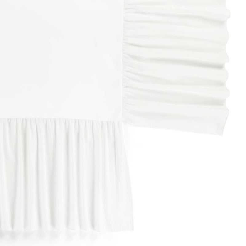 Lush Decor تنورة سرير الأطفال من لوش ديكور مع كشكشة، 16 بوصة انخفاض، أبيض - Image 3