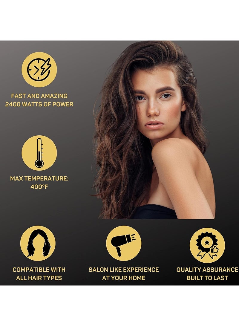 Yameem Hair Dryer | Powerful 2000w Drying Performance For Travel Convenience | 2 Heat And Speed Settings With Fast Drying - Image 3
