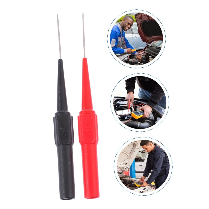 6Pcs Multimeter Test Probe Tips With Insulation Piercing Needle For Automotive Testing - Image 4