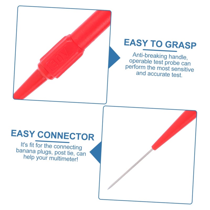 6Pcs Multimeter Test Probe Tips With Insulation Piercing Needle For Automotive Testing - Image 5