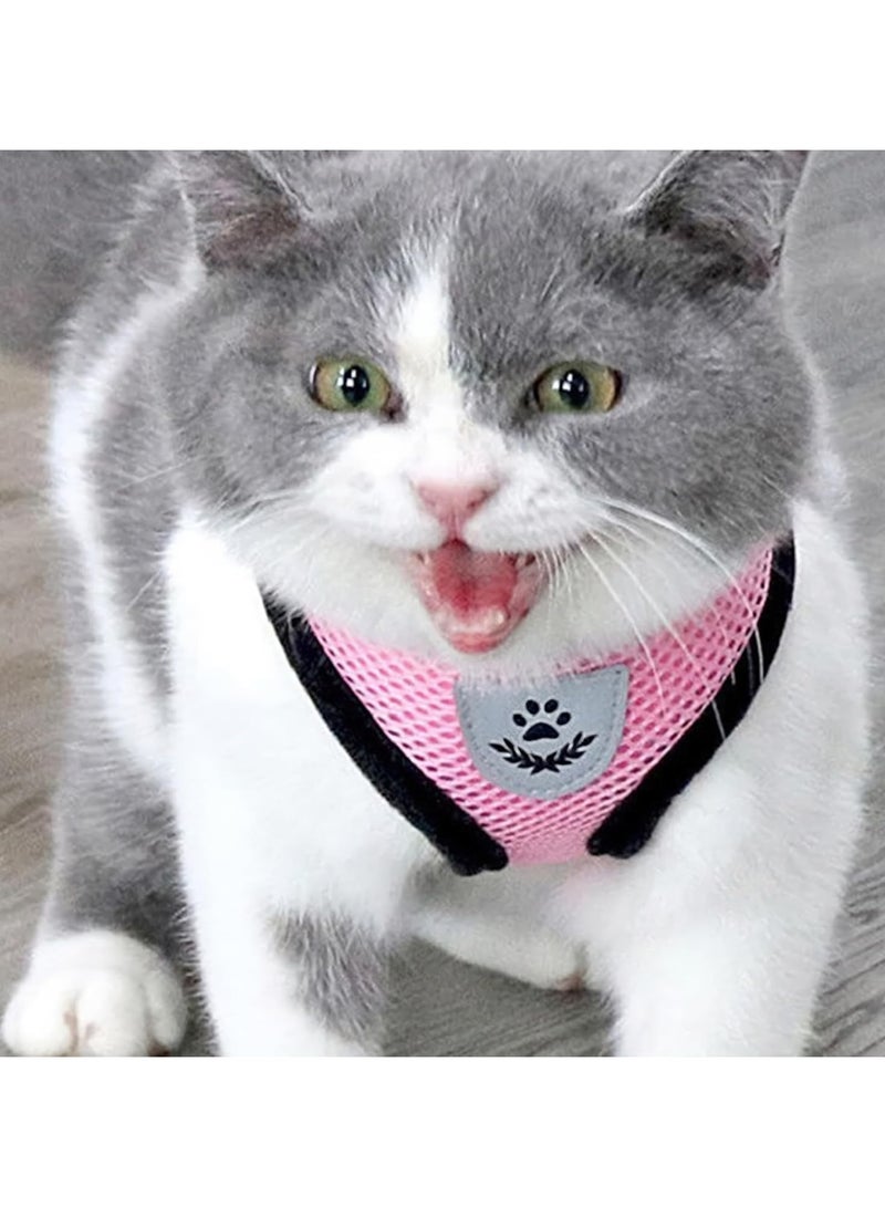 كل يوم حمالة كلب خفيفة الوزن، حمالة جرو مع مجموعة تقييد، خطوة في حمالة للكلاب الصغيرة الإضافية، الركض، المشي، المشي، مع حبل جر وردي - Image 2