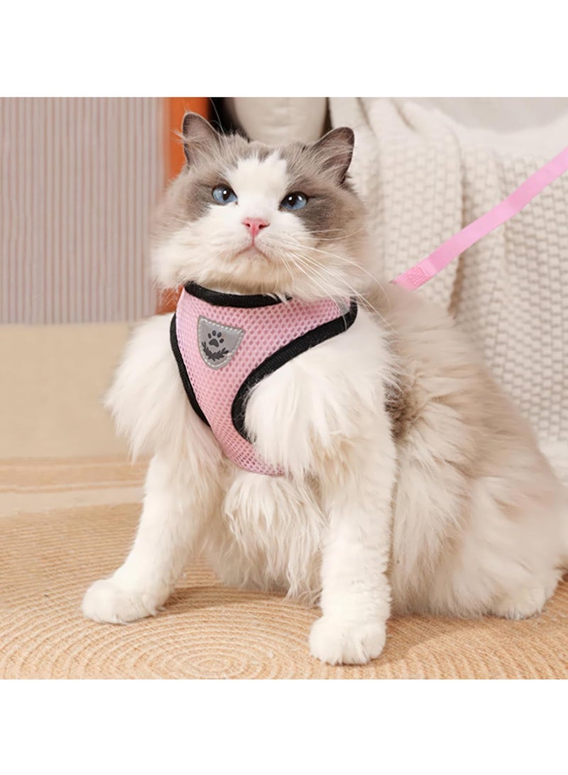 كل يوم حمالة كلب خفيفة الوزن، حمالة جرو مع مجموعة تقييد، خطوة في حمالة للكلاب الصغيرة الإضافية، الركض، المشي، المشي، مع حبل جر وردي - Image 3