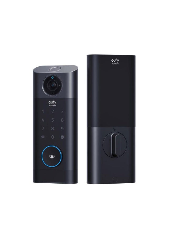 EUFY SECURITY VIDEO SMART LOCK E330 3-IN-1 CAMERA DOORBELL FINGERPRINT KEYLESS ENTRY WIFI SMART DOOR LOCK 2K HD NO MONTHLY FEE - Image 1