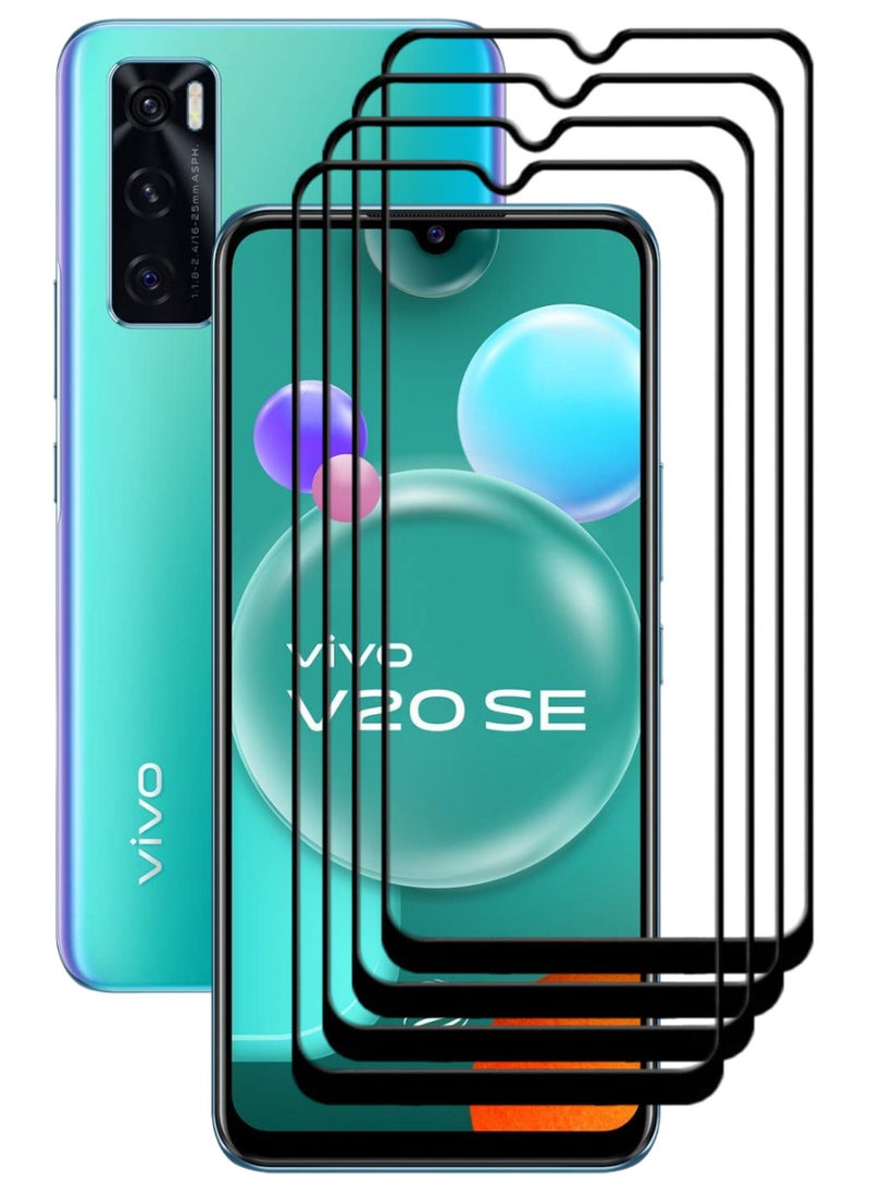 ACLIX 4 Pieces Antistatic ESD Dustproof Premium Quality High Definition Tempered Glass Screen Protector Designed For vivo V20 SE - Image 1