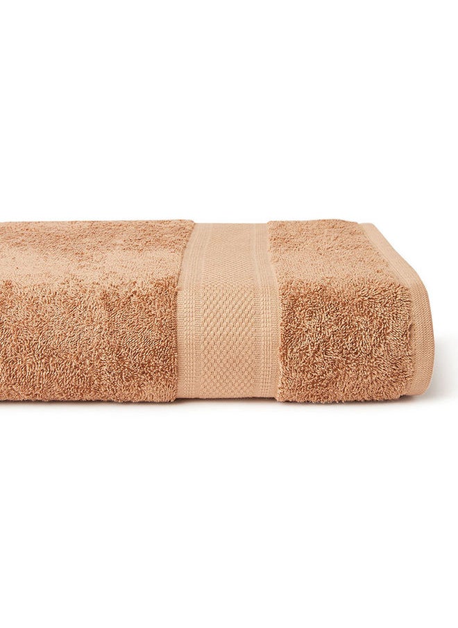 White Rose - New Generation Bath Sheet 450 GSM 100% Cotton Terry 80x160 cm -Soft Feel Super Absorbent Quick Dry Camel - Image 1