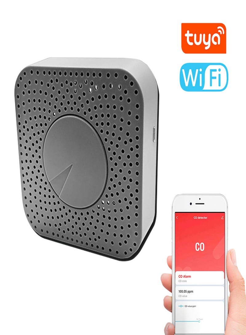 Tuya WiFi CO Detector Portable Carbon Monoxide Tester Multifunctional Carbon Monoxide Concentration Test Meter Electrochemical CO Sensor Household Air Quality Tester - Image 2
