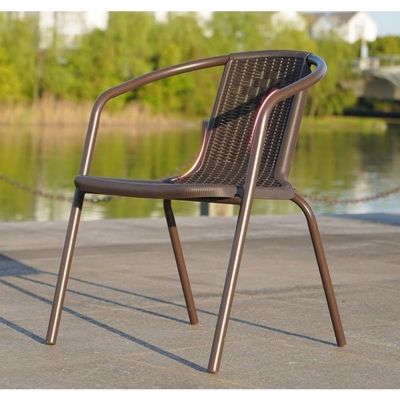 Garden Dining Set Outdoor Furniture Patio Dining Table and Chair Balcony Dinner Table Dinner Chair Poly Rattan Anthracite and Grey - Image 2