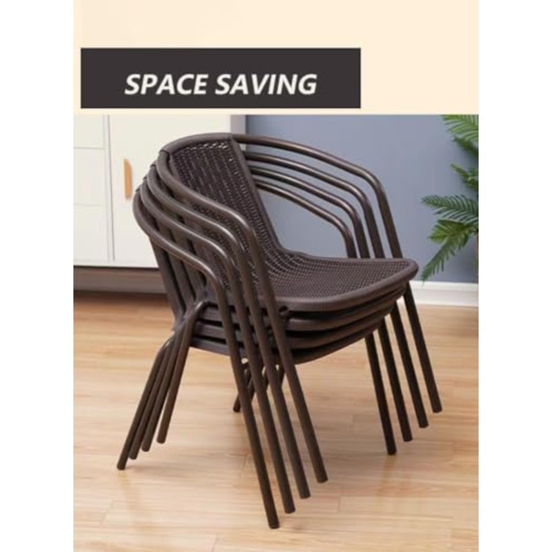 Garden Dining Set Outdoor Furniture Patio Dining Table and Chair Balcony Dinner Table Dinner Chair Poly Rattan Anthracite and Grey - Image 4