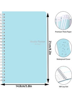 Generic Weekly Planner Undated, A5 To Do List Notebook Weekly Goals Schedule Planner Daily Planner Notebook Weekly Goals Planner for Work & Personal Life  - Image 3