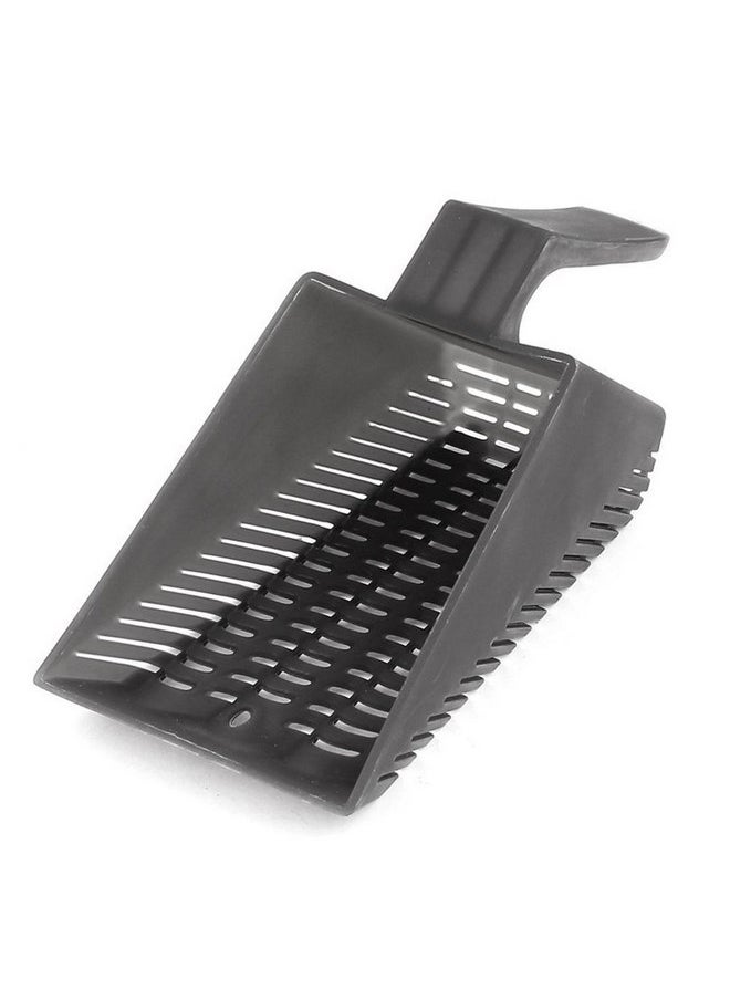 XMHF XMHF Aquarium Fish Tank Garden Sand Scraper Cleaning Pan Scoop Shovel Gray  - Image 1
