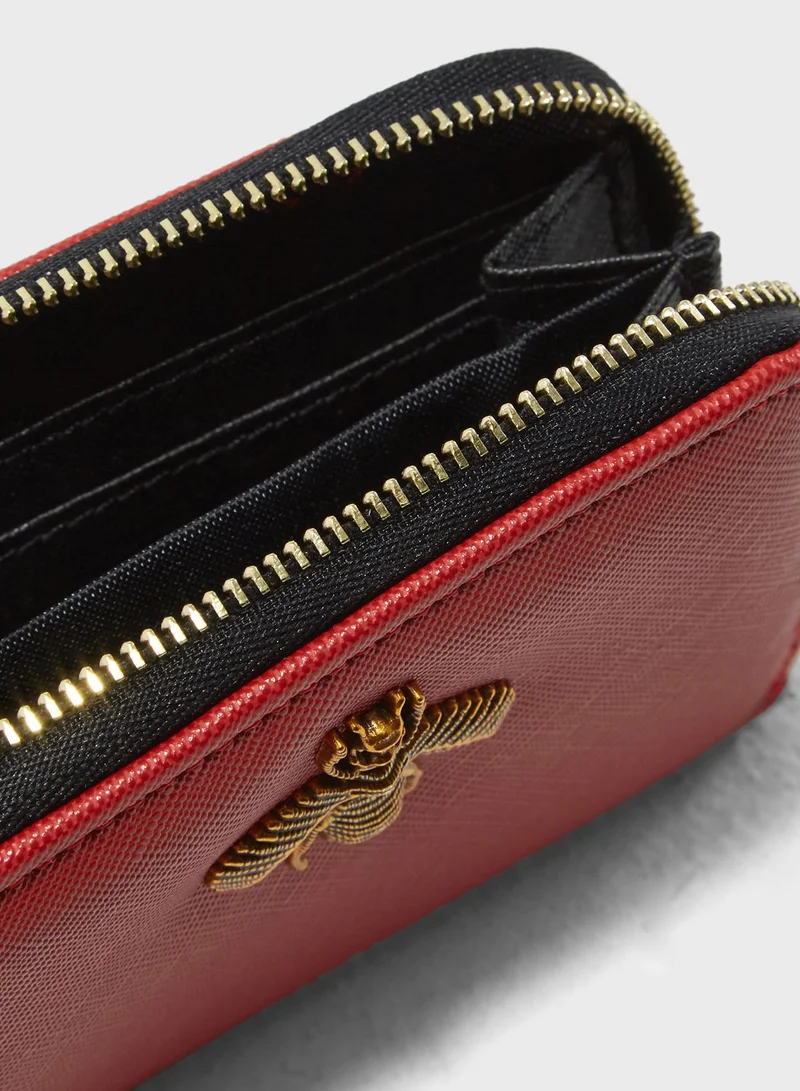 Ginger Small Bee Patch Purse