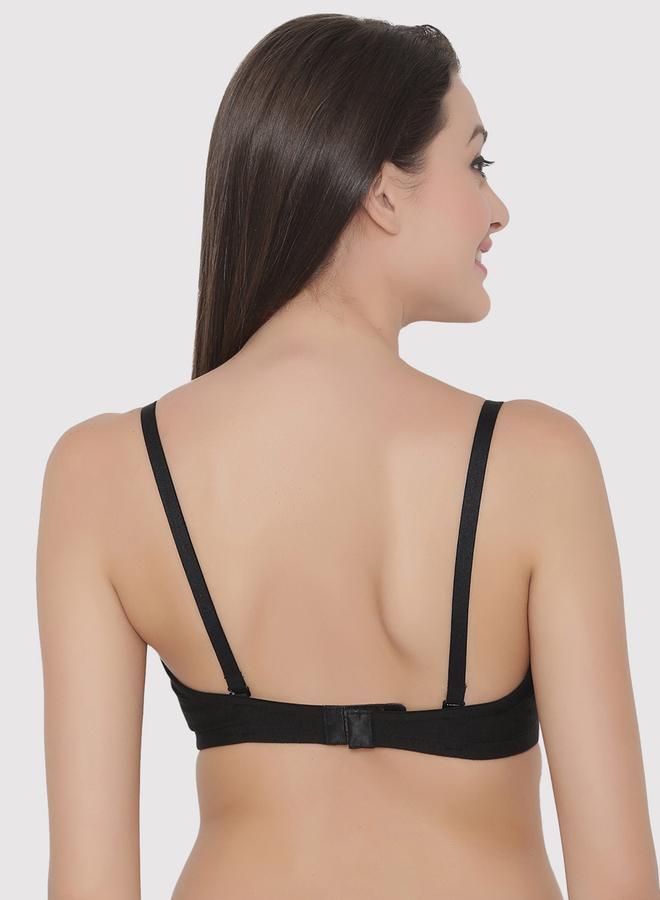 Clovia Black Pack of 2 Padded Underwired Full Coverage Multiway T-Shirt Bras - Image 5