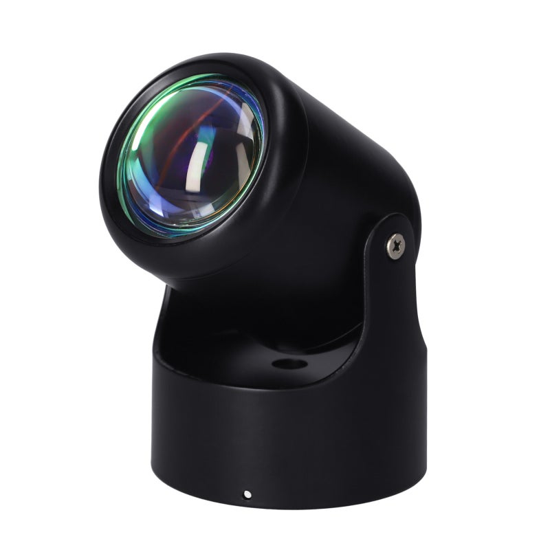 Sunset Projection Lamp 5W Black Aluminum Alloy - 180-Degree Rotation Large Thick Lens Sunset Light for Bedroom Living Room Party - Image 4