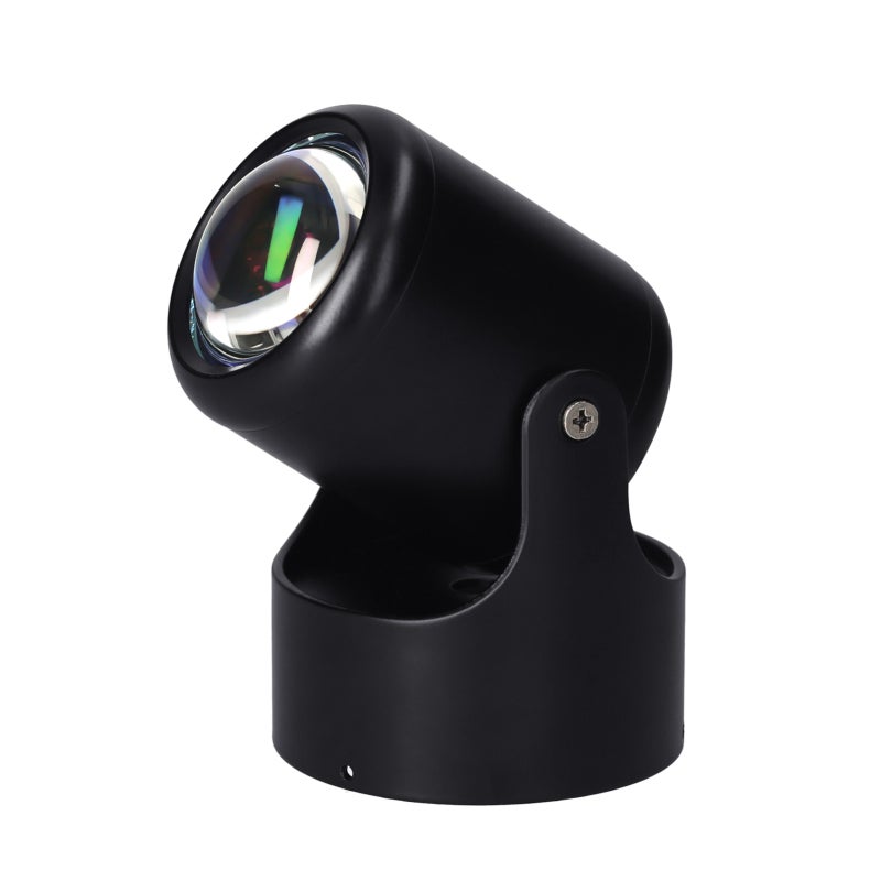 Sunset Projection Lamp 5W Black Aluminum Alloy - 180-Degree Rotation Large Thick Lens Sunset Light for Bedroom Living Room Party - Image 2