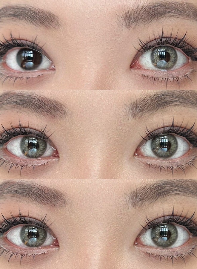 سيدة جديدة عدسات لاصقة ملونة رمادية من فريش ليدي للاستخدام السنوي - Image 2