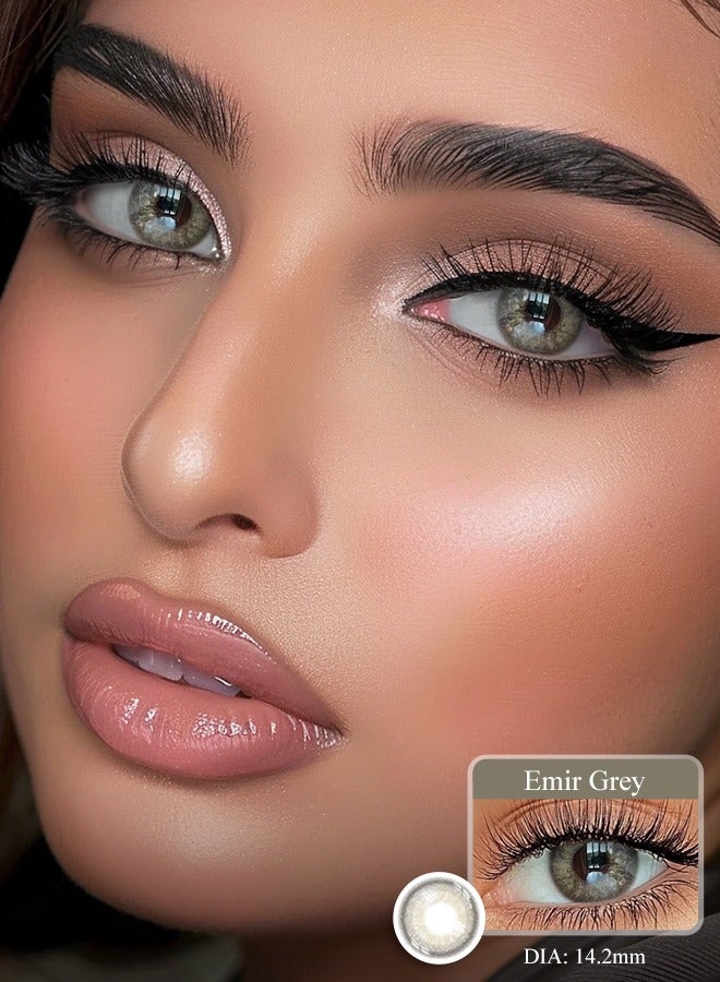 سيدة جديدة عدسات لاصقة ملونة رمادية من فريش ليدي للاستخدام السنوي - Image 1