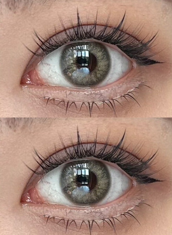 سيدة جديدة عدسات لاصقة ملونة رمادية من فريش ليدي للاستخدام السنوي - Image 3