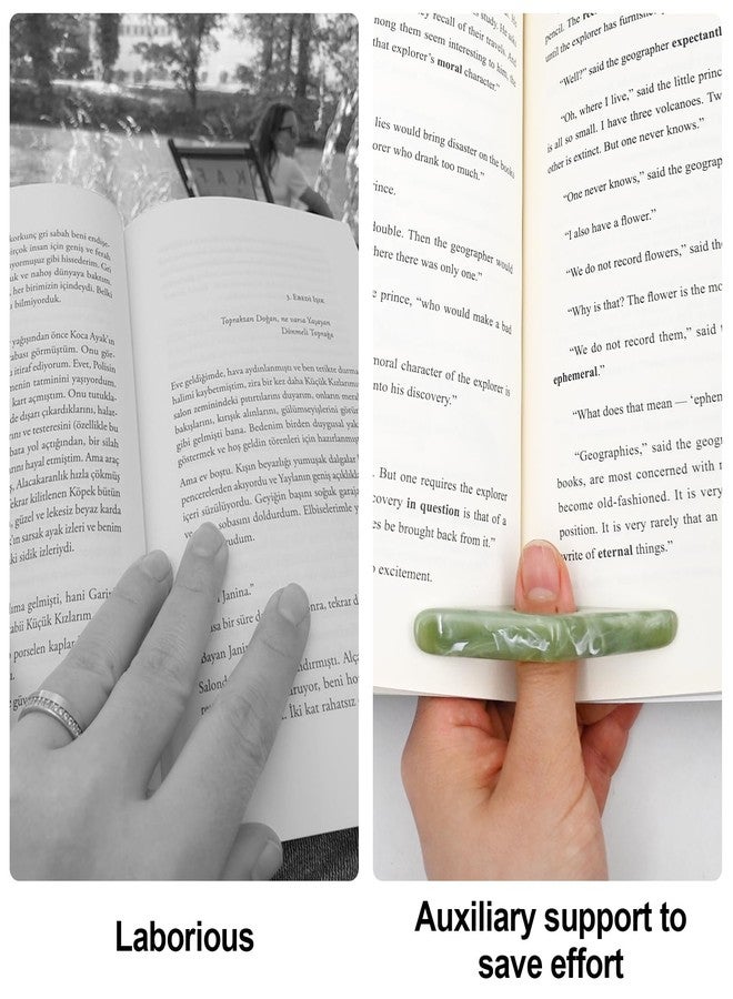 3 قطع حامل صفحات للكتب للإبهام، حامل لفتح الكتب بالإبهام، هدايا لمحبي الكتب والقراء والمعلمات - Image 4