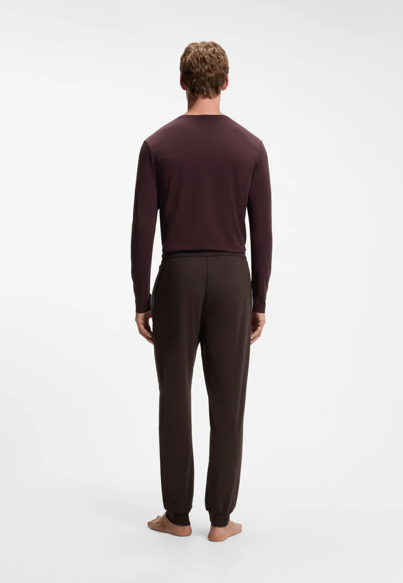 BOSS  Stretch-cotton tracksuit bottoms with embroidered logo for Men | Best Price UAE