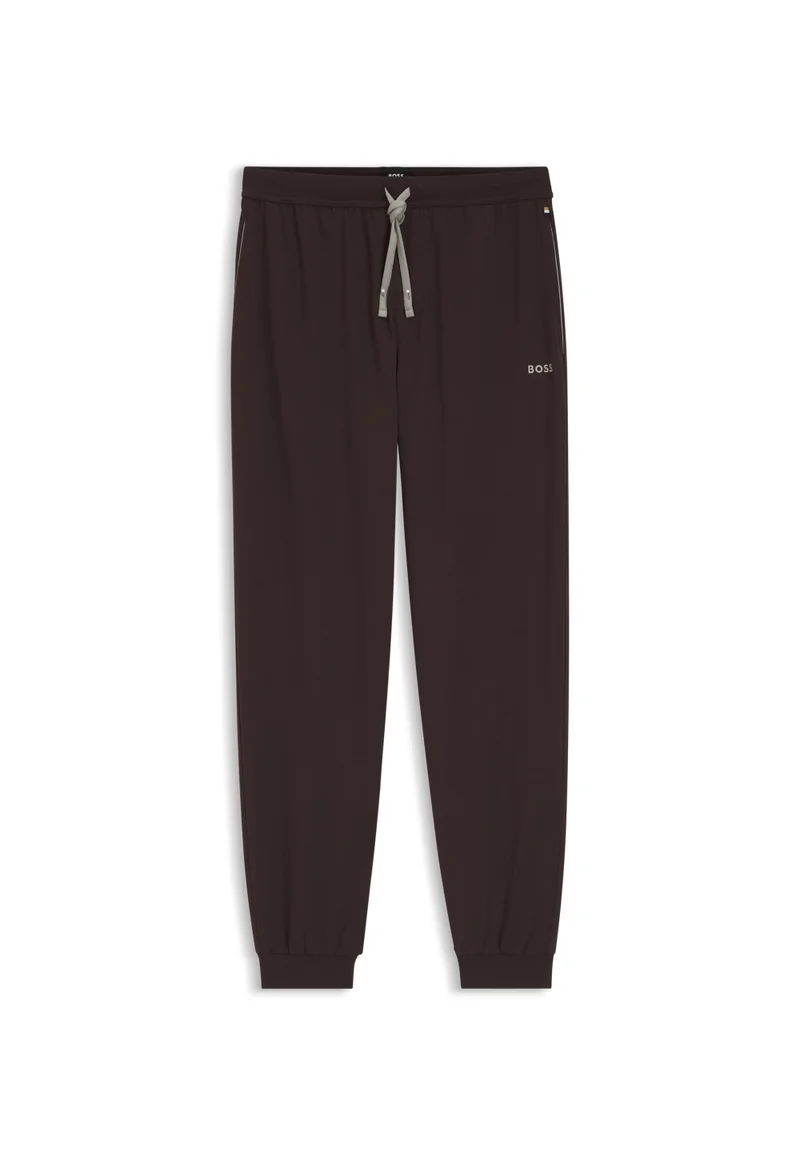 BOSS  Stretch-cotton tracksuit bottoms with embroidered logo for Men | Best Price UAE