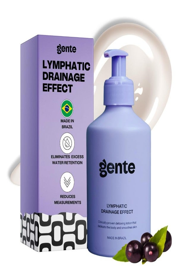 Gente Beauty Lymphatic Drainage Lotion - Detox, Slimming & Tightening - Reduces Measurements, Softens Skin - Vegan Formula with Guarana & Acai - 6.7 FL OZ - Image 1