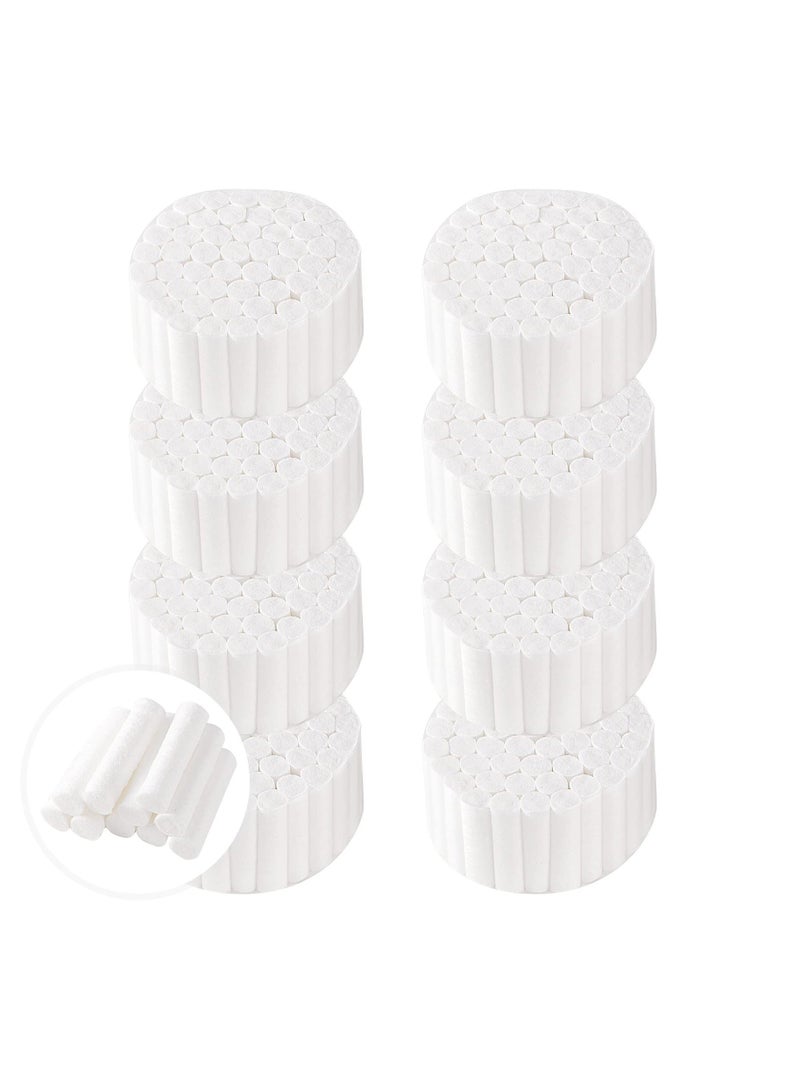 Y&D 400 PCS Dental Gauze Rolls Cottons Pads, Nosebleed Kit Accessories #2 Medium 1.5 Mouth Nose Plugs for Clinic, Household  - Image 1