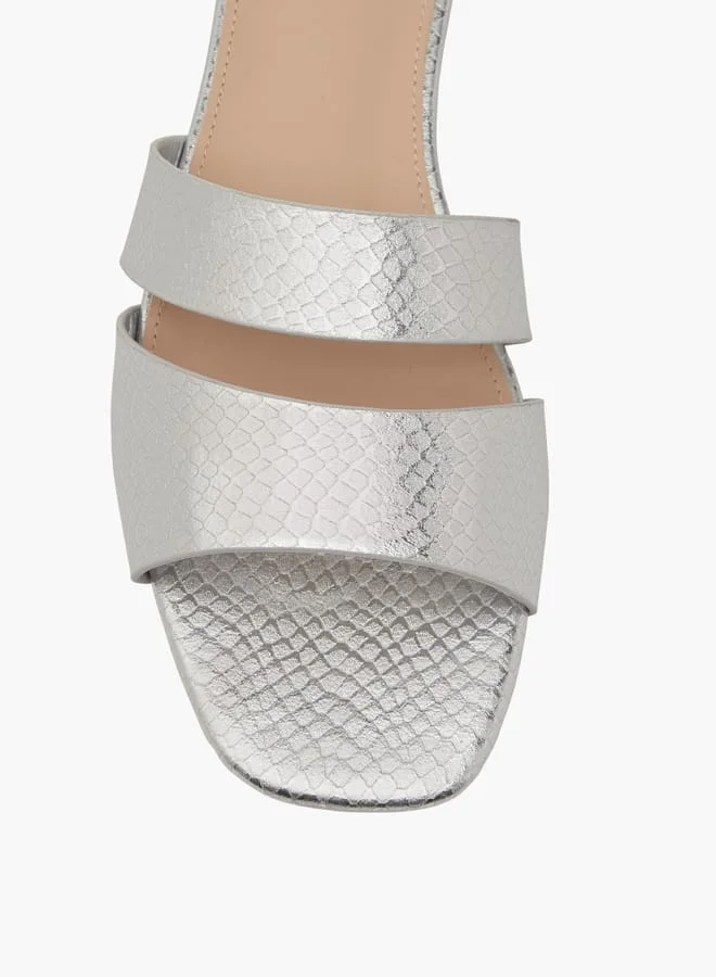 Flora Bella By Shoexpress Women Textured Slip-On Sandals