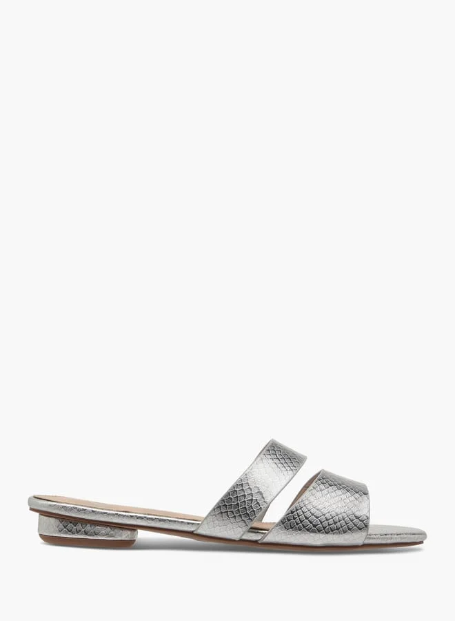 Flora Bella By Shoexpress Women Textured Slip-On Sandals