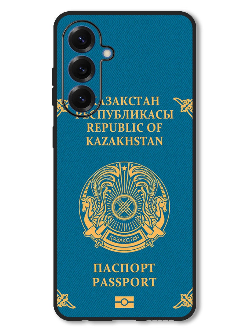 Theodor Case Compatible with Samsung Galaxy A36 Protection Shockproof Bumper Cover Kazakhstan Passport - Image 1