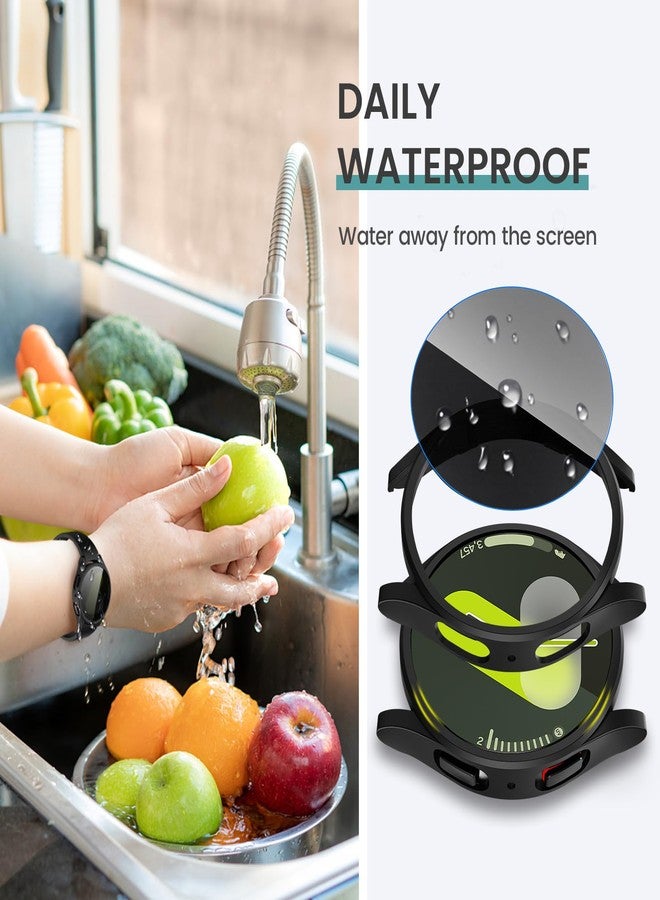 تينسي Tensea [عبوة من 5 قطع لحماية شاشة Samsung Galaxy Watch 7 مقاس 40 مم، ملحقات، مصد صلب من البولي كربونات/فيلم واقٍ من الزجاج المقوى عالي الدقة مضاد للضباب، مجموعة غطاء للوجه، حافظة Galaxy Watch 7 للنساء والرجال] - Image 5