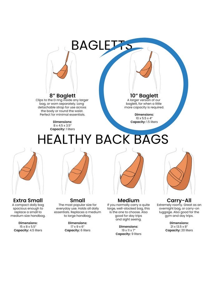 AmeriBag Healthy Back Bag Love My Life Microfiber 10" Baglett (Sea Moss) - Image 5