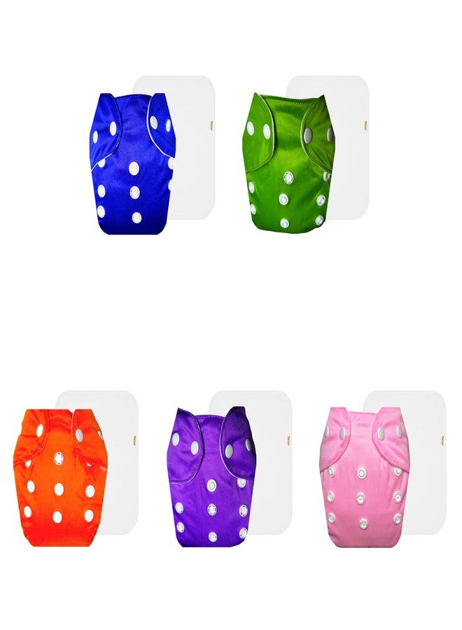 حفاضات دمبلدو لايت القماشية مع حشوة قطنية (عبوة من 5) | ناعمة ولطيفة | تسمح بمرور الهواء | مناسبة للسفر | مثالية للأطفال الصغار | من 3 أشهر إلى سنتين | للجنسين - Image 1
