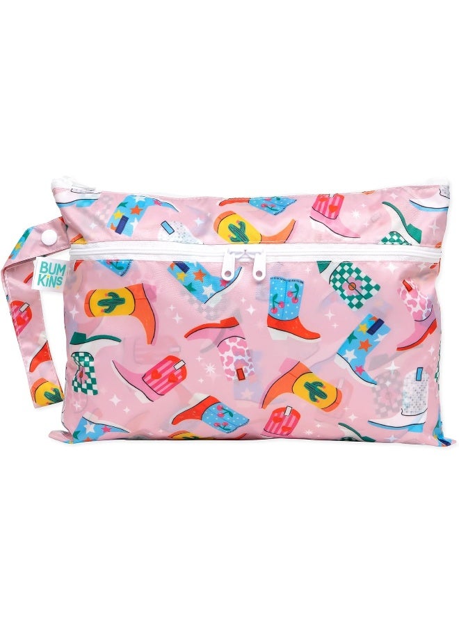 Bumkins Waterproof Wet Dry Clutch Bag for Baby, Travel, Swim Suit, Cloth Diapers, Pump Parts, Pool, Gym Clothes, Toiletry, Hook to Stroller, Daycare, Packing Pouch, Diaper Bag, Zip Reusable - Image 1