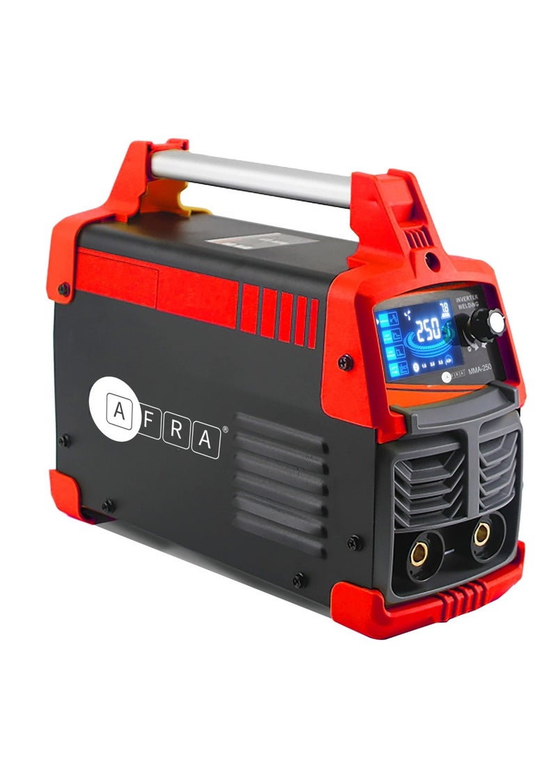 AFRA AFRA INVERTER WELDER, 240 V, 250A Maximum, Anti-Stick, Anti-Force, Hot Start, Digital Interface, ARC-Force, Accessories Included, Model AFT-0250WMRD, 1 Year Warranty 