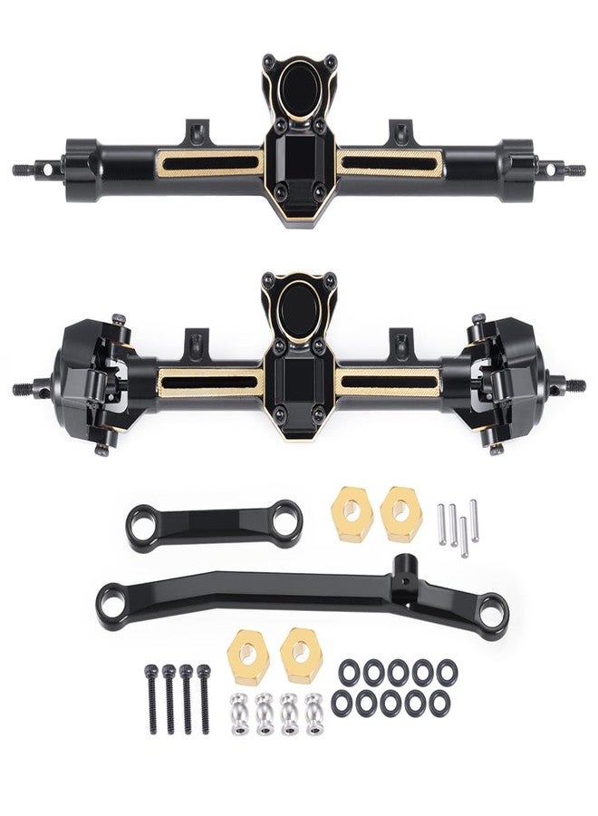MOHERO SCX24 Extended Axles Set +4mm Front and Rear Axles Set for 1/24 RC Crawlers Axial SCX24 Deadbolt JLU C10 Bronco Gladiator Upgrade Parts (Front&Rear) - Image 1