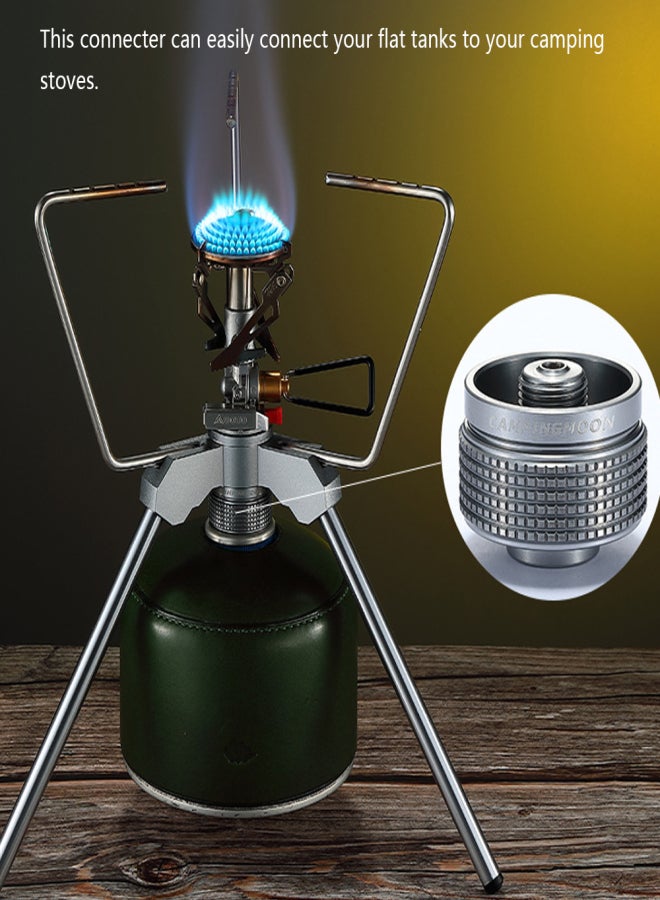 CAMPINGMOON Cylinder Adapter Aluminum Alloy Outdoor Stoves Adapter Camping Furnace Connector Adapter - Image 4