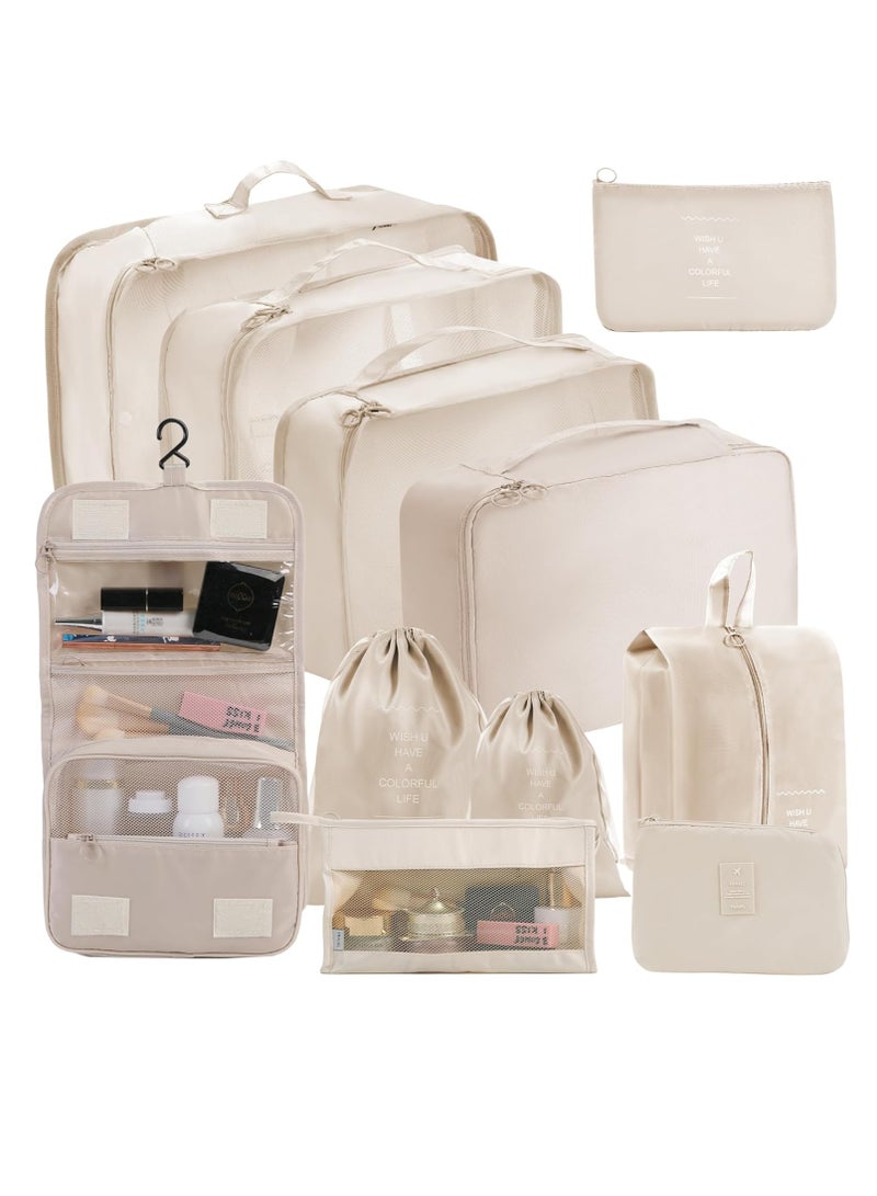 Packing Cubes 11 Set, Suitcase Organizers, Luggage Organizer Bags for Travel, Packing Cubes for Travel, with Toiletry Bag, Travel Essentials  - Image 1