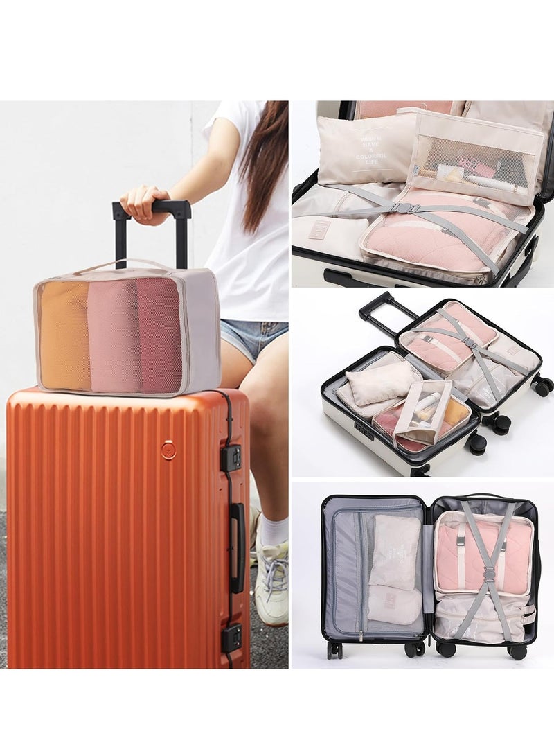 Packing Cubes 11 Set, Suitcase Organizers, Luggage Organizer Bags for Travel, Packing Cubes for Travel, with Toiletry Bag, Travel Essentials  - Image 5
