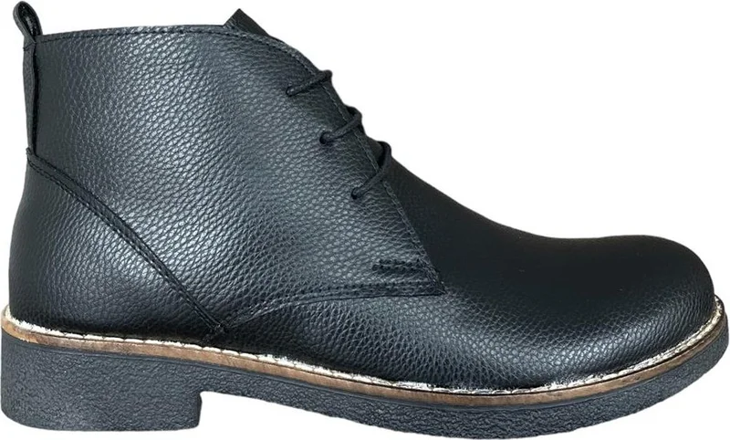 Liger Classic Lace-Up Ankle Boots for Men Black