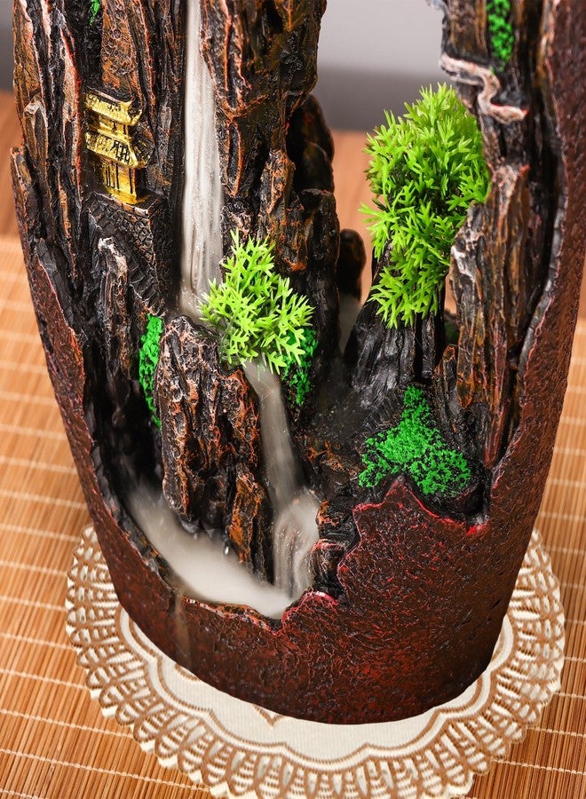 SERdeerCH Large Backflow Incense Burner Resin Mountain Waterfall Incense Holder Smoked Fountain Aromatherapy Office Yoga Room Home Decoration - Image 5