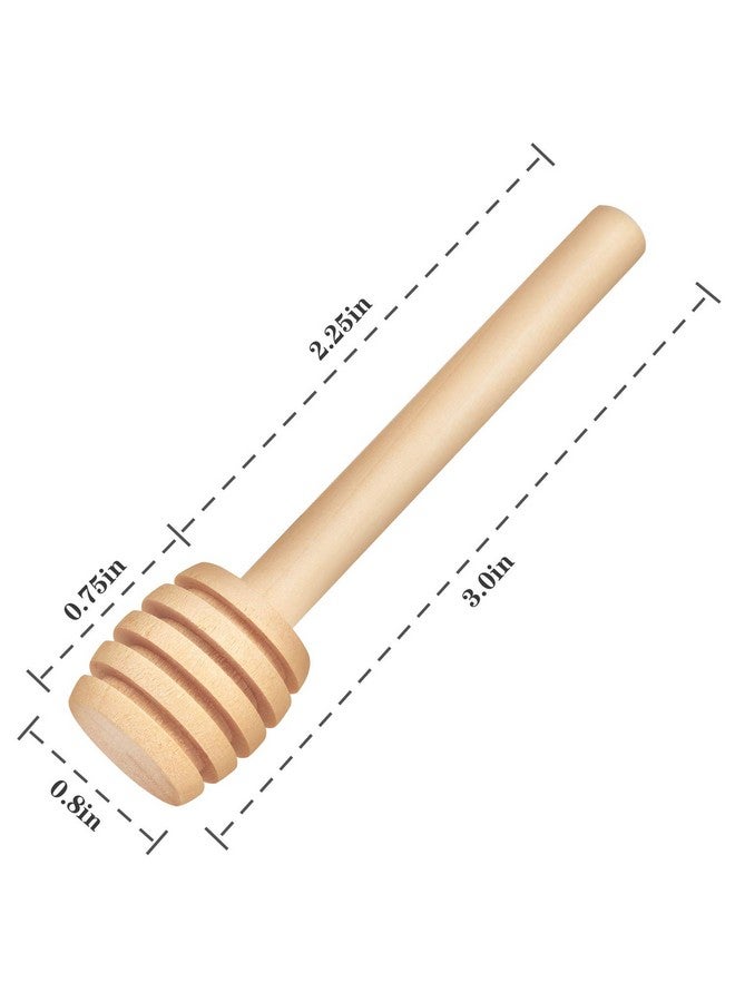 FFNIU 25Pcs Honey Dipper Sticks - Wooden Honey Dipper, 3 Inch Mini Honeycomb Stick, Honey Stirrer Stick for Honey Jar Dispense Drizzle Honey and Wedding Party Present  - Image 4