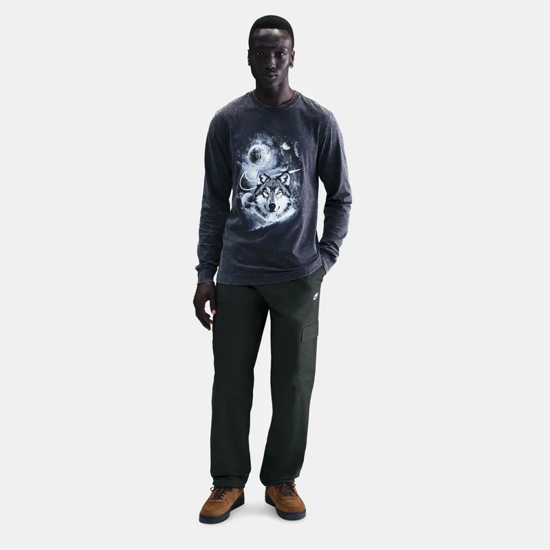 Nike Blue Men's Long-Sleeve Basketball T-Shirt for Men | Best Price UAE