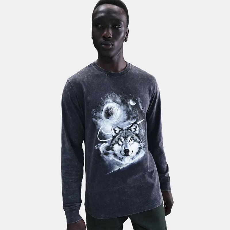 Nike Blue Men's Long-Sleeve Basketball T-Shirt for Men | Best Price UAE