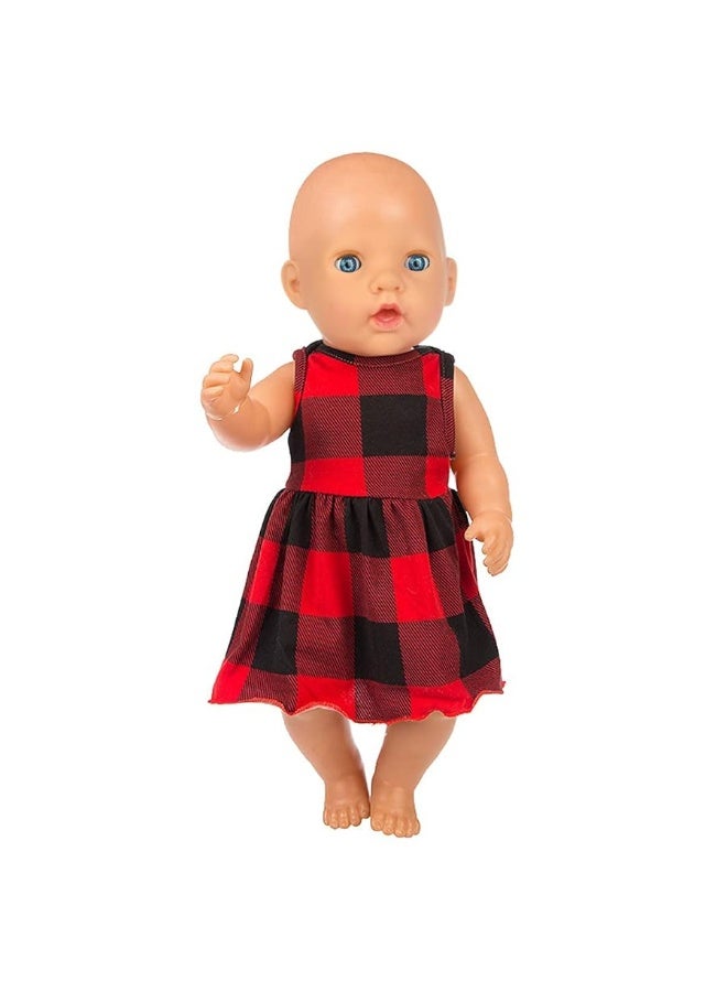 Ecore Fun 5 Sets 14-18 Inch Baby Doll Clothes Dresses Outfits Pjs for 43cm New Born Baby Dolls, 15 Inch Baby Doll, 18 Inch Girl Doll - Image 1